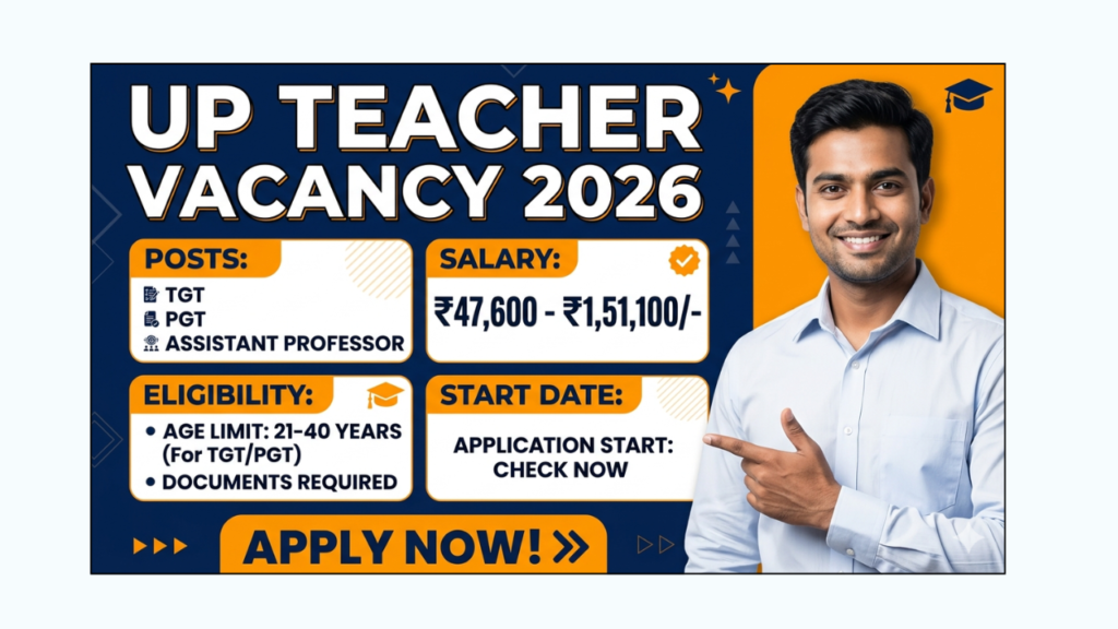 UP TEACHER VACANCY 2026